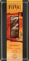 Chokolade med hele mandler - �kologisk