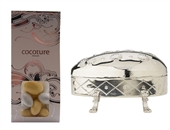 Sk�nt s�lv�g med fyld af chokolademandler. 100g guf og varig gave