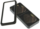 Marcipanhjerter i sort metal�ske - 100g