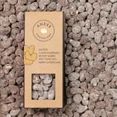 Anker Chokolade Cashewnødder brunet smør vendt i flormelis & São Tomé 66% mørk chokolade 90 g