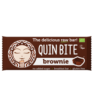 Quin Bite Brownie Dadelbar Økologisk, Glutenfri & Vegansk 30 g