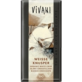 Hvid crisp chokolade - �kologisk 100g