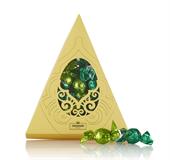  Cocoture chokoladekugler i grøn & lysegrøn i gul trekantæske med papirklip 204 g  