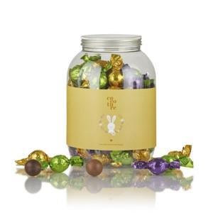 Cocoture Chokoladekugler i lilla, solgul & lysegrøn i plastbøtte 1,2 kg FORUDBESTIL NU