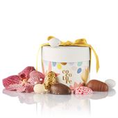 Cocoture Giftbox mix af fyldte chokoladeæg, dragéæg & marcipan æg HVID 200 g - FORUDBESTIL NU