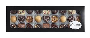 27 stk. Luksus Chokolade i sort æske 300 g