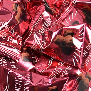 Chokolade trøfler Hindbær - Flowpack (Rød)