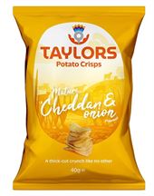 Taylors Cheddar & Onion chips (Gul) 40 g