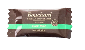 Bouchard Mørk Chokolade M/Mint Indpakket/Flowpack 1 kg  