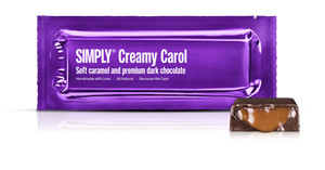 Chokoladebar med karamel Creamy Carol fra Simply Chocolate 40 g  