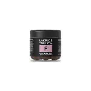 F - Dark & Sea salt  Small Lakrids by Bülow 125 g  NEDSAT PGA DATO