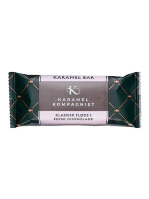 Karamel Bar Fløde i mørk chokolade fra Karamel Kompagniet 50 g     