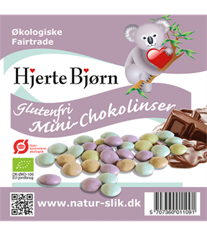 Chokoladelinser Mini  - Økologisk 100 g