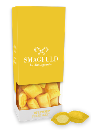SMAGFULD by Almuegaarden Fyldte bolcher med smag af Sour Passion 100 g