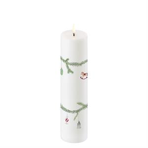 Bloklys til batteri Uyuni Lighting - Julelys (Ø 5,8X22 cm)  