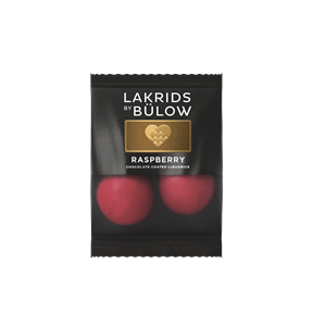 Crispy Raspberry Mini (flowpack) Lakrids by Bülow  