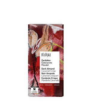 Vivani Zartbitter Mandel Økologisk 80 g