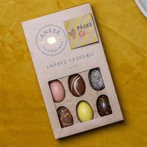 Anker Chokolade Påskeæg 12 stk. Økologisk 140 g  FORUDBESTIL NU