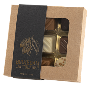 9 Fyldte Chokolader fra Birkedam 90 g