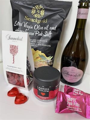 Gaveæske m/Cider Rosé & Lækkerier