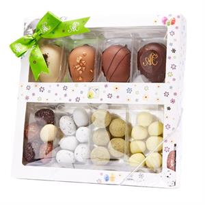 Marcipanæg og Dragée i påskeæske fra Aalborg Chokoladen 240 g (1 TILBAGE)