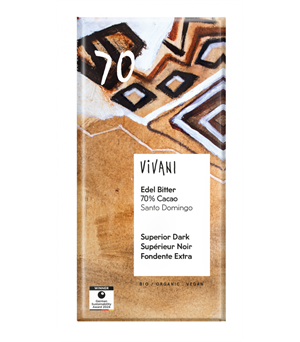 Vivani Edelbitter Equador Økologisk 70% kakao 100 g
