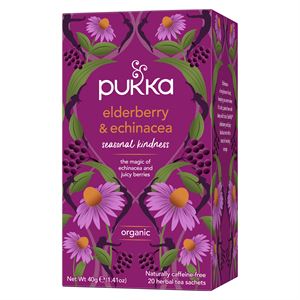 Pukka Elderberry & Echinacea tea - Økologiske Tebreve 