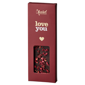 "Love You" Chokoladeplade fra Xocolatl 50 g  