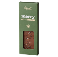 "Merry Christmas" Chokoladeplade Grøn fra Xocolatl 50 g  