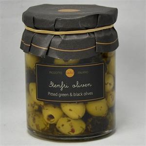 Oliven sorte og grønne Stenfri 314 ml