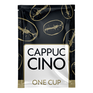 One Cup Cappuccino i Brev - Wunderful 12,5 g NEDSAT PGA DATO