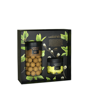 Black Box Ægg Crispy Caramel Regular & Lime Crackle Small Lakrids by Bülow