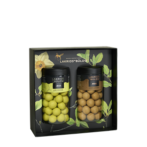 Black Box Ægg Crispy Caramel Regular & Lime Crackle Regular Lakrids by Bülow