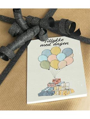 Mouse & Pen Kort - Tillykke Med Dagen (A7)