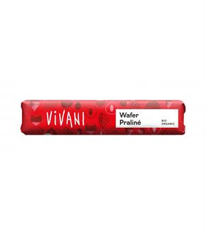 Chokoladebar Vaffel Praline Vivani 40 g - Økologisk NEDSAT PGA DATO 