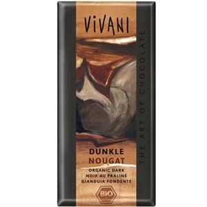 Vivani - Mørk chokolade med nougat - Økologisk 100g